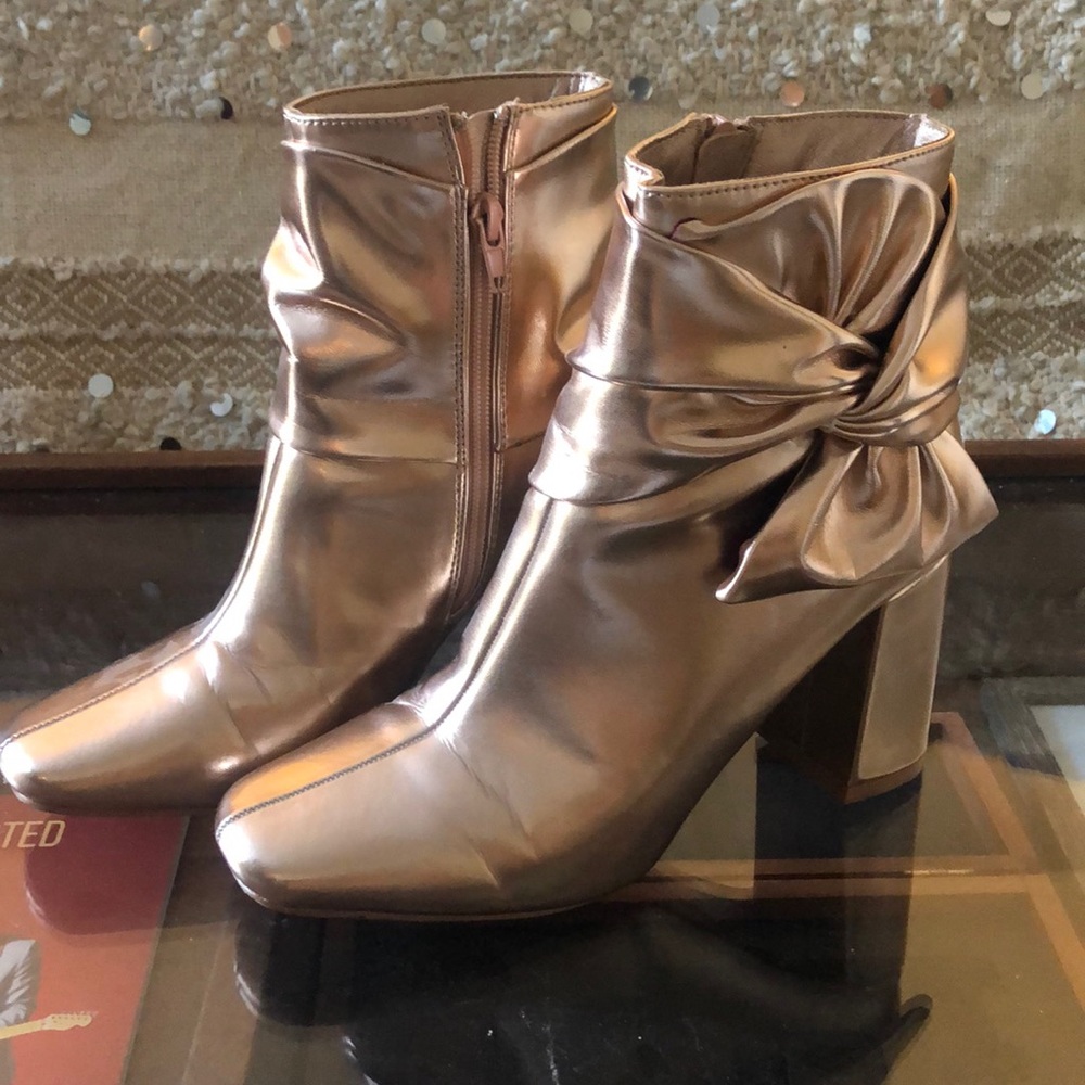 Rose Gold Booties